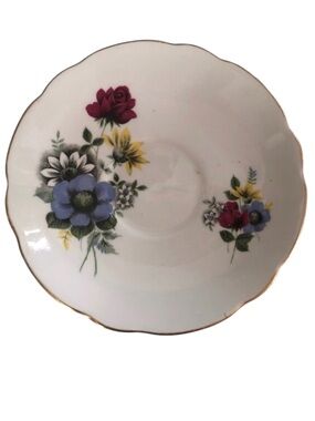 Royal Ascot Bone China Teacup Saucer